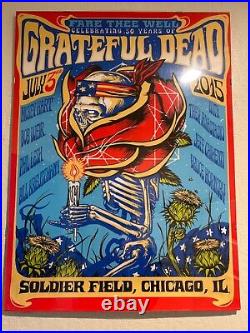 Grateful Dead'Fare Thee Well' 3 Poster Triptych Set! NEW IN TUBE