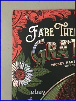 Grateful Dead Fare Thee Well 50th 2015 Chicago Foil Poster Status Serigraph Mint