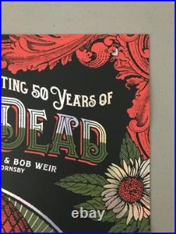 Grateful Dead Fare Thee Well 50th 2015 Chicago Foil Poster Status Serigraph Mint