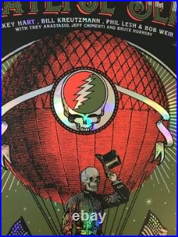 Grateful Dead Fare Thee Well 50th 2015 Chicago Foil Poster Status Serigraph Mint