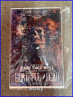 Grateful Dead Fare Thee Well Android Jones Poster GD50 Santa Clara