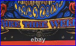 Grateful Dead Fare Thee Well Chicago 2015 Orig Sparkle Foil Gig Poster Biffle Ap