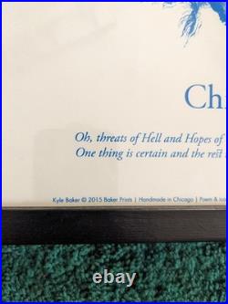 Grateful Dead Fare Thee Well Chicago 2015 Poster Print Kyle Baker 120/160 Framed