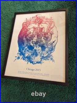 Grateful Dead Fare Thee Well Chicago 2015 Poster Print Kyle Baker 120/160 Framed