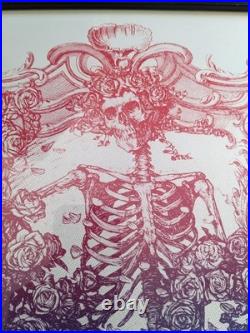 Grateful Dead Fare Thee Well Chicago 2015 Poster Print Kyle Baker 120/160 Framed