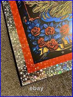 Grateful Dead Fare Thee Well Chicago 2015 Star Foil Gig Poster Biffle Uncut