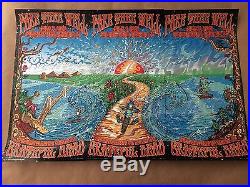 Grateful Dead Fare Thee Well Chicago Lava Foil Variant Poster Set Mint Condition