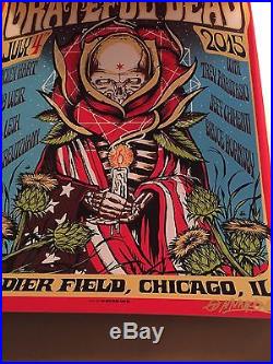 Grateful Dead Fare Thee Well Chicago VIP 3 Poster Set Triptych AP VARIANT prints