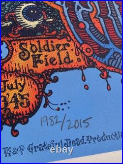 Grateful Dead Fare Thee Well David Welker Chicago Official Poster #1982/2015