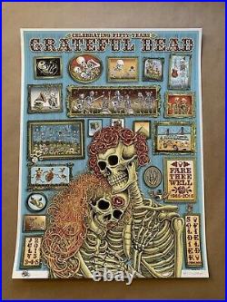 Grateful Dead / Fare Thee Well Emek Poster / Artist Proof / Rare / 2015 Chicago