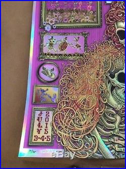 Grateful Dead Fare Thee Well Foil Variant Poster By EMEK