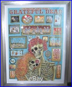 Grateful Dead Fare Thee Well Framed Poster (LIMITED EDITION SIGNED BY EMEK)
