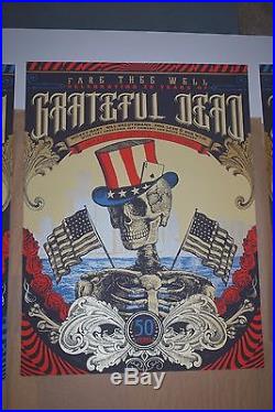 Grateful Dead Fare Thee Well Justin Helton Limited Edition VIP Poster set