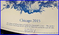 Grateful Dead Fare Thee Well Kyle Baker S/N Chicago 2015 Poster withPoem LE