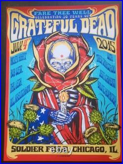 Grateful Dead Fare Thee Well Munk One Chicago VIP July 2nd, 3rd & 4th Posters