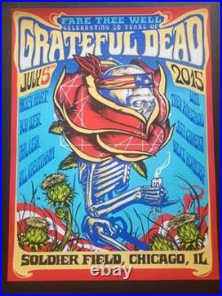 Grateful Dead Fare Thee Well Munk One Chicago VIP July 2nd, 3rd & 4th Posters