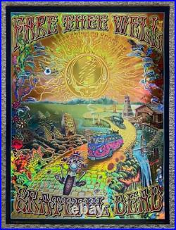Grateful Dead Fare Thee Well Original Holographic Foil Dubois Signed Golden Road