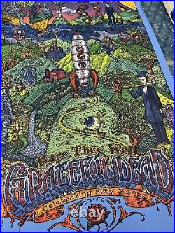 Grateful Dead Fare Thee Well Poster 7/3 7/4 7/5 2015 Soldier Field David Welker