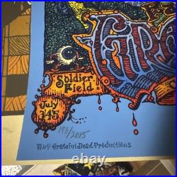 Grateful Dead Fare Thee Well Poster 7/3-7/5 2015 Soldier Field Welker #ed/2015
