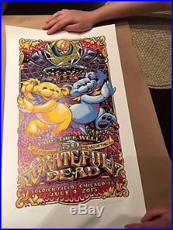 Grateful Dead Fare Thee Well Poster 7/4 AJ Masthay Print Chicago Phish trey