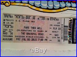 Grateful Dead Fare Thee Well Poster AJ Masthay Soldier Field Chicago 7/3 Print