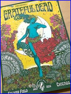 Grateful Dead Fare Thee Well Poster Chicago Richey Beckett GD50 & Company 2015