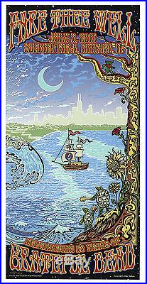 Grateful Dead Fare Thee Well Poster From Last Concert