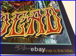 Grateful Dead Fare Thee Well Poster Holographic Foil Paper Signed M. Dubois