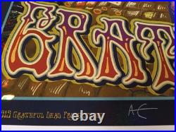 Grateful Dead Fare Thee Well Poster Holographic Foil Paper Signed M. Dubois