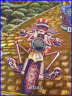 Grateful Dead Fare Thee Well Poster Holographic Foil Paper Signed M. Dubois
