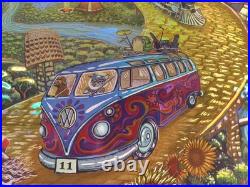 Grateful Dead Fare Thee Well Poster Holographic Foil Paper Signed M. Dubois