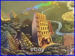 Grateful Dead Fare Thee Well Poster Holographic Foil Paper Signed M. Dubois