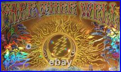 Grateful Dead Fare Thee Well Poster Holographic Foil Paper Signed M. Dubois