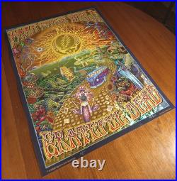 Grateful Dead Fare Thee Well Poster Holographic Foil Paper Signed M. Dubois