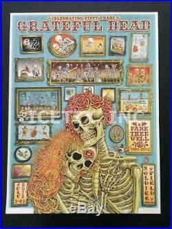 Grateful Dead Fare Thee Well Poster LIMITED EDITION SIGNED & NUMBERED BY EMEK