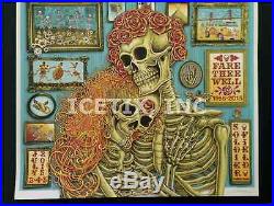Grateful Dead Fare Thee Well Poster LIMITED EDITION SIGNED & NUMBERED BY EMEK