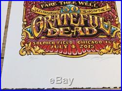 Grateful Dead Fare Thee Well Poster Prints Set (3) Chicago 2015 AJ Masthay