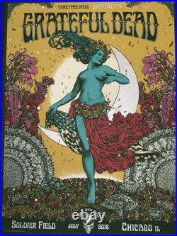 Grateful Dead Fare Thee Well Poster Santa Clara Richey Beckett Garcia Phish S/N