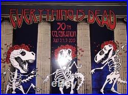 Grateful Dead Fare Thee Well Stanley Mouse Rare Signed Doodled Poster Print