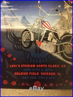 Grateful Dead Fare Thee Well Taylor Swope Santa Clara Chicago GD50 2015 Poster