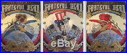 Grateful Dead Fare Thee Well VIP Rare 3 Poster SET Justin Helton Chicago GD50