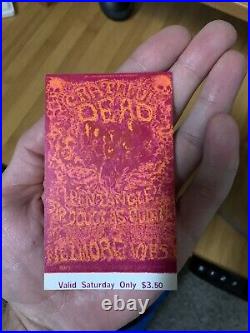Grateful Dead Fillmore West Original Ticket
