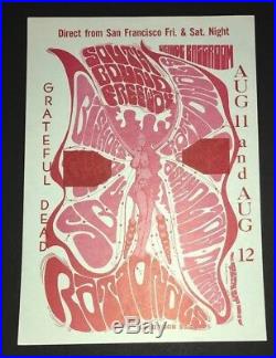 Grateful Dead First Detroit Concert Handbill Poster 1967 Grande Ballroom