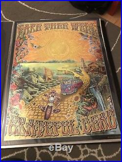 Grateful Dead Foil Print Poster Fare Thee Well 2015 Mike Dubois Soldier Field