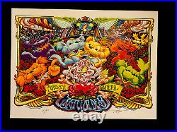 Grateful Dead Forever Grateful Poster Print 2017 Official S/N AJ Masthay Linocut