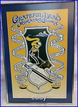 Grateful Dead Framed Art 17x24.75 GD Morning Glory Skeleton Skiing LE 4648/5000