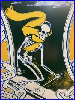 Grateful Dead Framed Art 17x24.75 GD Morning Glory Skeleton Skiing LE 4648/5000