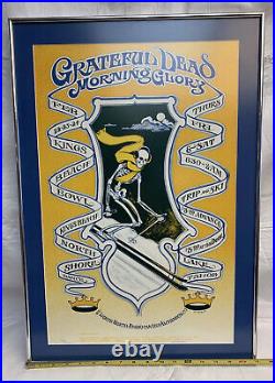 Grateful Dead Framed Art 17x24.75 GD Morning Glory Skeleton Skiing LE 4648/5000