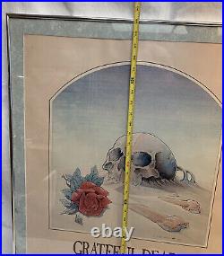 Grateful Dead Framed Art 1981 Stanley Mouse Grateful Dead Europe Tour 24.5x29