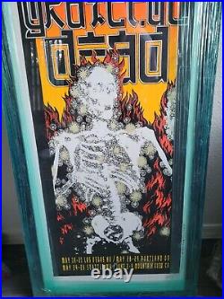 Grateful Dead Framed Spring Tour 1995 Poster signed COA Dead and Company Kelley
